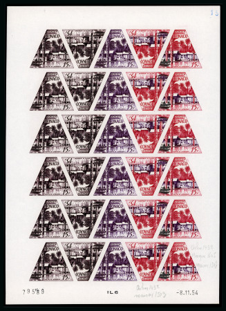 Stamp of Colonies françaises » Monaco Monaco : 1955, série Albert Schweitzer YT n° 412-414