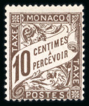 Stamp of Colonies françaises » Monaco Monaco, 1905 : timbre taxe YT n° 4 neuf ** MNH. TB