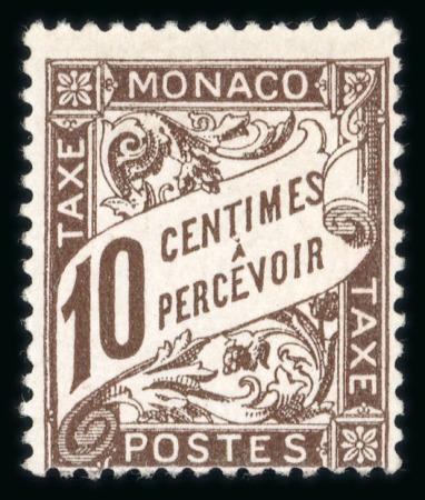 Stamp of Colonies françaises » Monaco Monaco, 1905 : timbre taxe YT n° 4 neuf ** MNH. TB