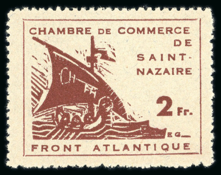 Stamp of France » Guerre Guerre : 1945, paire St-Nazaire YT n° 8-9 neufs **