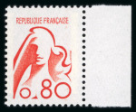 Stamp of France » Émissions à partir de 1900 1975, Y&T n°1841A,B,C timbres non émis Marianne de