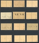 Stamp of France » Libération Pons (Charente Maritime), série Mayer n° 1 à 12 **