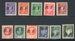 Stamp of France » Libération Pons (Charente Maritime), série Mayer n° 1 à 12 **