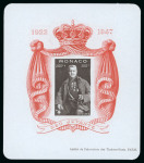 Stamp of Colonies françaises » Monaco 1947, Y&T bloc n°2A ** sur papier bleuté, gomme lisse