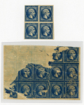 Stamp of France » Présidence de 1852 1852, Essais sur papier Baudruche émission Présidence
