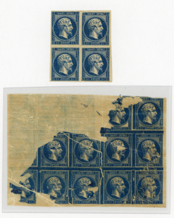 Stamp of France » Présidence de 1852 1852, Essais sur papier Baudruche émission Présidence