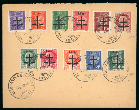 Stamp of France » Libération Aigurande (Indre), Libération, type Pétain, série Mayer