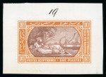 Stamp of Egypt » Commemoratives 1895 Winter Festivals Foundation, De La Rue proof numbered "19" on archival fragment