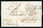 Stamp of Great Britain » Postal History » Maritime Lancaster: 1814 (Dec 28) entire from St. Croix, Danish West Indies, with crown "SHIP LETTER / LANCASTER" entry cachet
