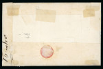 Stamp of Switzerland / Schweiz » Kantonalmarken » Genf 1847, grosser Adler gelbgrün auf Brief von Genf nach Malagny