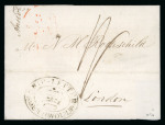 Stamp of Great Britain » Postal History » Maritime 1810 (Jun 22) wrapper from Amsterdam to London with a good strike of the very rare "SHIP-LETTER / (crown) / SOUTHWOULD" hs in black