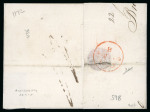 Stamp of Great Britain » Postal History » Maritime 1810 (Jun 22) wrapper from Amsterdam to London with a good strike of the very rare "SHIP-LETTER / (crown) / SOUTHWOULD" hs in black