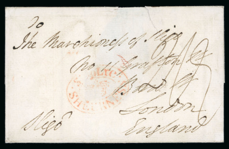 Stamp of Great Britain » Postal History » Maritime 1810 (Dec 7) wrapper from Constantinople to London with "Ship Lre / (crown) / SHEERNESS" in red