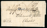 Stamp of Grenada 1815 entire letter from St. Georges showing a very fine strike of the "Ship Letter/ (crown) / GRENADA" on reverse