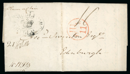 Stamp of Trinidad and Tobago » Tobago 1801 (Apr 23) and 1802 (Mar 26) entires from Tobago to Scotland