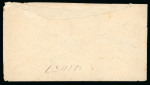 Stamp of Egypt » 1879 De La Rue 20pa blue, four singles, tied by two strikes of the