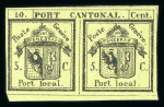 Stamp of Switzerland / Schweiz » Kantonalmarken » Genf Doppelgenf als privater Nachdruck von Peter Winter aus Bogen