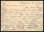 Stamp of Switzerland / Schweiz » Flugpost » Flugbriefe 1929, Mythen 3 Fr., Rütli 5 Fr. und Helvetia mit Schwert 80 Rp. auf Ganzsachenumschlag der Zeppelin Weltrundfahrt 4.9.1929 der ganzen Strecke