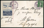 Stamp of Switzerland / Schweiz » Flugpost » Flugpostvorläufer 1913, Flugpostvorläufer Herisau zusammen mit Tellknabe 5c grün auf Postkarte von Herisau nach St-Gallen