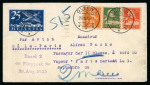 Stamp of Switzerland / Schweiz » Flugpost » Flugbriefe 1923 (29.8), Handley Page Transport Ltd. Linie Basel-Paris auf Brief von Olten nach Paris