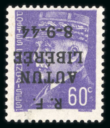 Stamp of France » Libération Autun (Finistère), Libération, type Pétain, 60c référencé