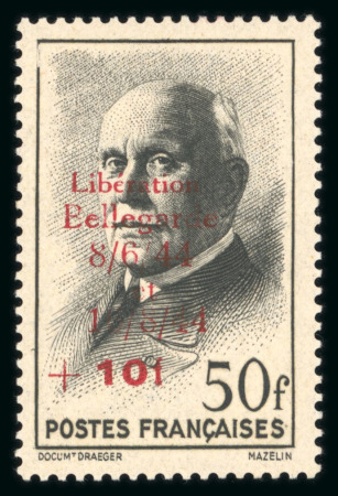 Stamp of France » Libération Bellegarde (Ain), Libération, type Pétain, série Mayer