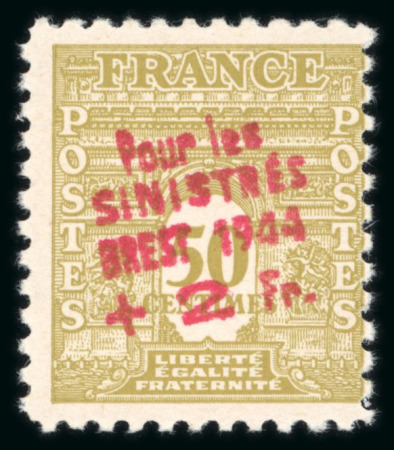 Stamp of France » Libération Brest (Finistère), Libération, type Mercure et Pétain,
