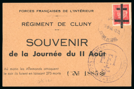 Stamp of France » Libération Cluny (Saône et Loire), Libération, type Pétain, Mayer