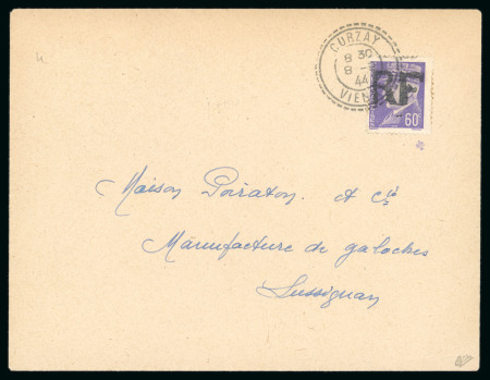 Stamp of France » Libération Curzay (Vienne), Libération, type Pétain, Mayer n°