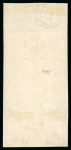 Stamp of Brazil 1854 10r blue used block of 10 on piece cancelled by black star cancels and manuscript "Catas Atlas / 14-8-63"