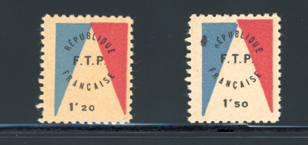Stamp of France » Libération Evian (Haute Savoie), Libération, timbres FTP, Mayer