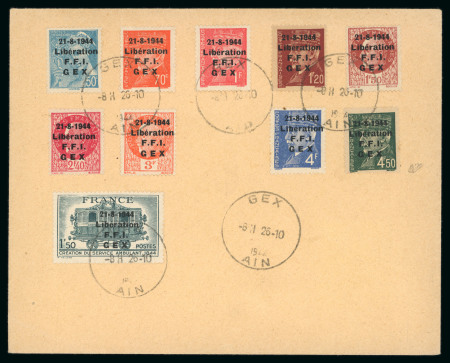 Stamp of France » Libération Gex (Ain), Libération, type Mercure et type Pétain,