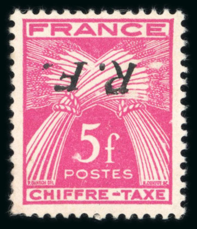 Stamp of France » Libération Mansle (Charente), Libération, types Taxe Gerbes, série