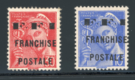 Stamp of France » Libération Mauriac (Cantal), Libération, type Mercure, Mayer n°1M,2M