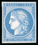 Stamp of Greece » Large Hermes Heads » 1861 Barre proofs 1858 French Essay: Three singles of the "Cérès 1858"