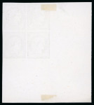 Stamp of Greece » Large Hermes Heads » 1861 Barre proofs 1858 French Essay: Three bottom left corner sheet marginal