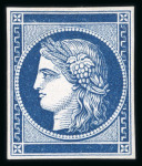 Stamp of Greece » Large Hermes Heads » 1861 Barre proofs 2 singles of the "Cérès without inscription" of 18