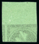 Stamp of Greece » Large Hermes Heads » 1861 Barre proofs 1 lepton two plate-proof, one with offset, both with