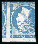 Stamp of Greece » Large Hermes Heads » 1861 Barre proofs 20 lepta plate-proof printed recto/verso (Constant