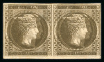 Stamp of Greece » Large Hermes Heads » 1861 Barre proofs 30 lepta plate-proof (Constantinidès n° 56 ES. II.
