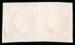 Stamp of Greece » Large Hermes Heads » 1861 Paris print 80 lepta Paris printing (1861) - mint right sheet marginal pair