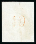 Stamp of Greece » Large Hermes Heads » 1861-62 First Athens Coarse Printing 10 lepta orange first Athens printings (1861/1862), used single cancelled (Type II - Syros) showing "Control numbers" error "double 1", just touched to large margins
