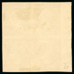 Stamp of Greece » Large Hermes Heads » 1862-67 2nd Athens print 2 lepta yellow-bistre consecutive Athens printings (1862/1867) left sheet marginal block of four cancelled (106 - Kerkyra) cds, good to large margins