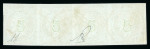 Stamp of Greece » Large Hermes Heads » 1862-67 2nd Athens print 5 lepta green consecutive Athens printings (1862/1867) used strip of four cancelled (Type II - Syros) with close to good margins all round. Signed A. Diena