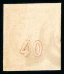 Stamp of Greece » Large Hermes Heads » 1862-67 2nd Athens print 1862-67 Consecutive Athens printing 40 lepta rose-red on grey-lilac used with Type II cancel