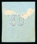 Stamp of Greece » Large Hermes Heads » 1862-67 2nd Athens print 1862-67 Consecutive Athens printing 40 lepta mauve on blue mint part o.g.