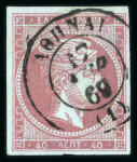 Stamp of Greece » Large Hermes Heads » 1868-69 Cleaned plates 40 lepta "Cleaned plates" printings (1868/1869) -