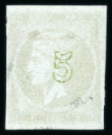 Stamp of Greece » Large Hermes Heads » 1871-72 Later clean plates 5 lepta 1871/1872 printings - Mint. Very good marg