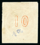 Stamp of Greece » Large Hermes Heads » 1871-76 Meshed paper issue 10 lepta Meshed papers printings (1871/1876) - Min