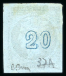 Stamp of Greece » Large Hermes Heads » 1871-76 Meshed paper issue 20 lepta Meshed papers printings (1871/1876) - Min